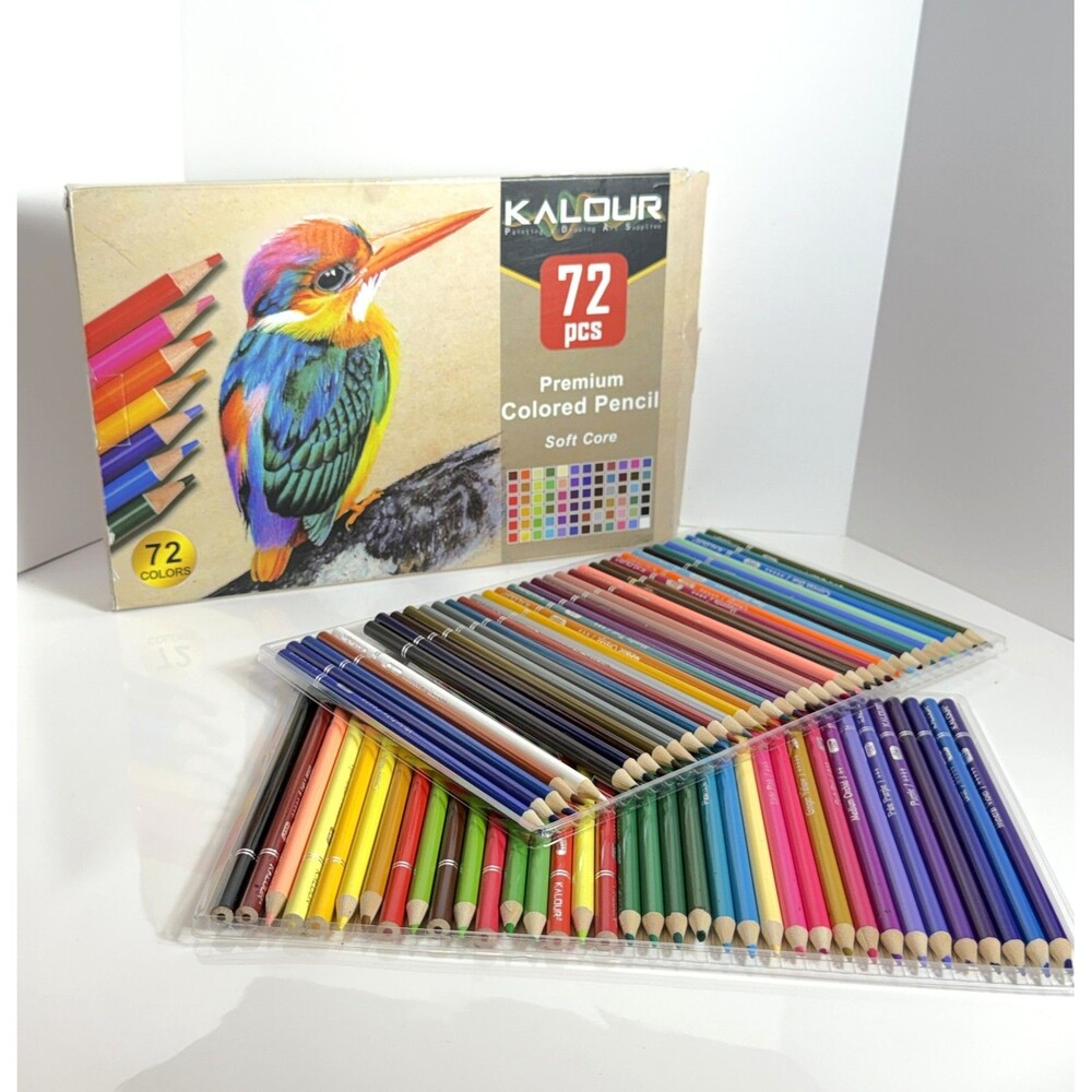 KALOUR 72 Premium Color Pencils Set Soft Core for Drawing Art Supplies Missing 1